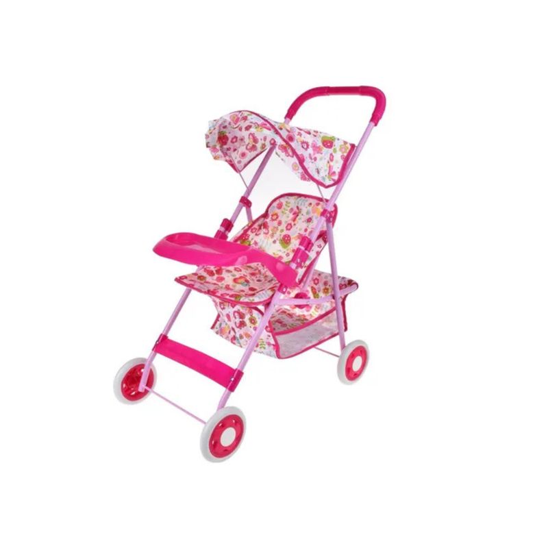 GENERICO - Coche De Muñecas Rosado Con Bandeja Color Multicolor