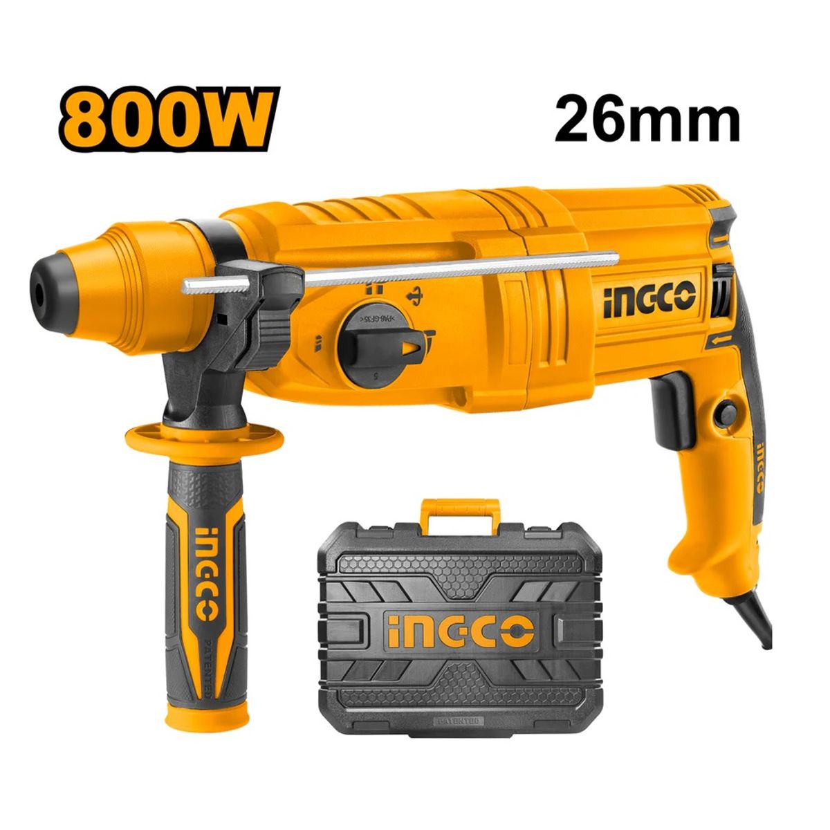 INGCO - ROTOMARTILLO SDS PLUS 200-240V 800W RGH9028 INGCO