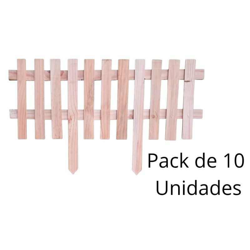GENERICO - Pack 10 unidades - Cerco PINTABLE - 40x100 cm