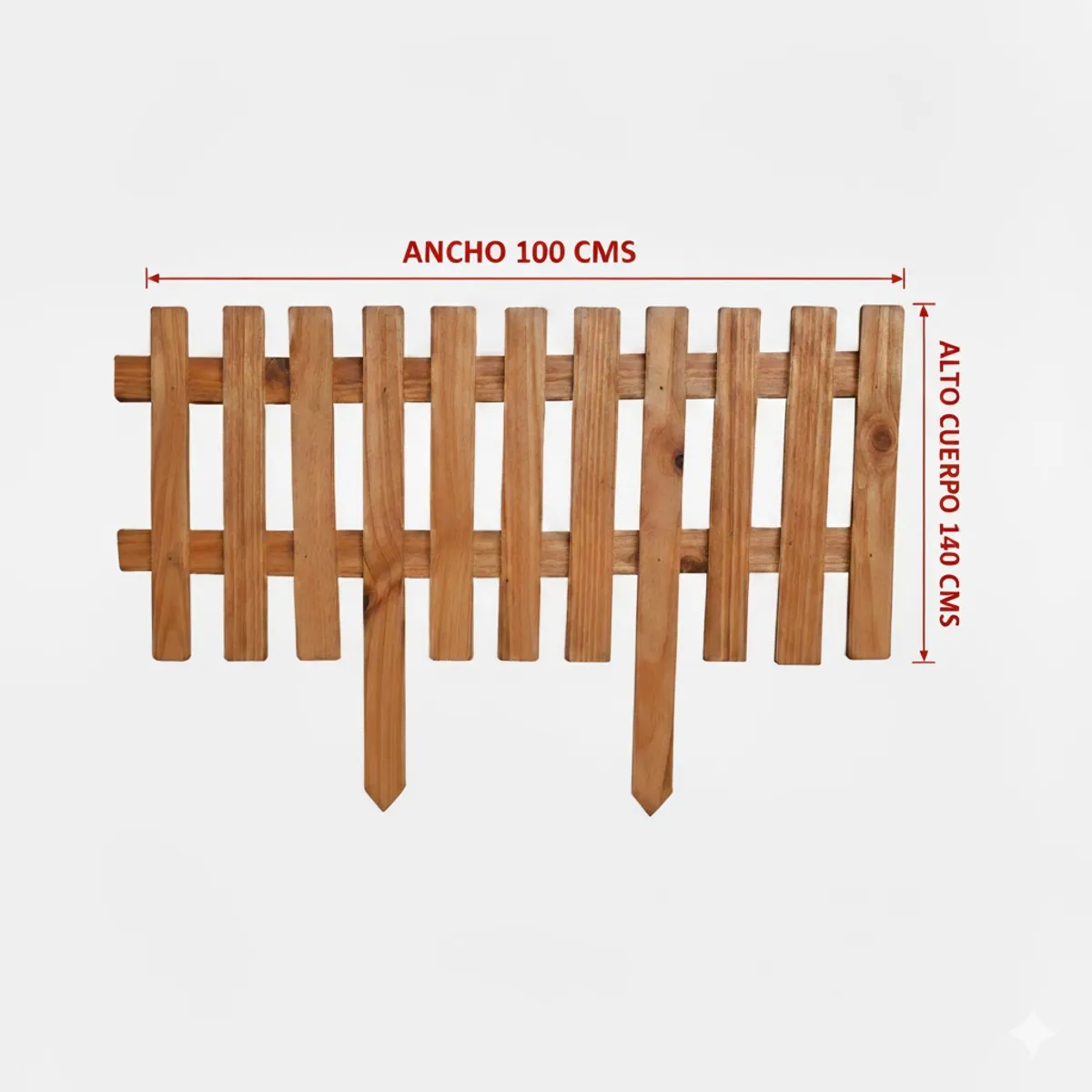 GENERICO - Pack 10 unidades - CERCO Pintable - 40 x 100 cm