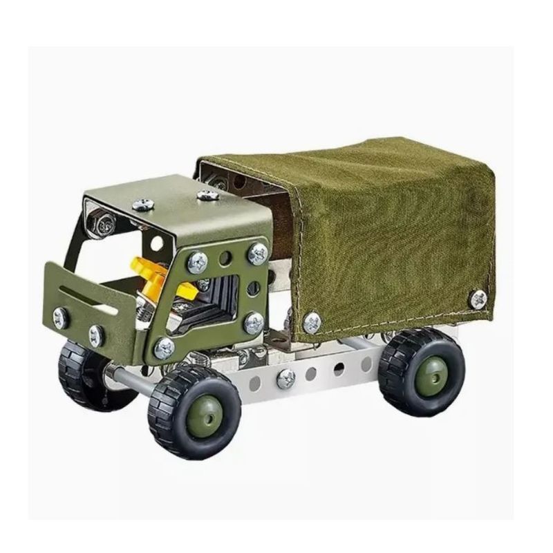 GENERICO - Set Construcción Armable Camión Militar 125pz 55617