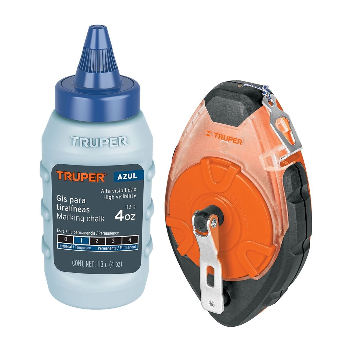 TIZADOR METALICO CON TIZA 30MT TL-100 TRUPER, marca TRUPER - Foto Principal