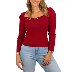 MPROPIA - Sweater invierno básico mujer
