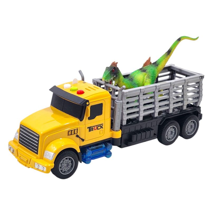 GENERICO - Juguete Camión Transporte + Dinosaurio con Efectos 55657
