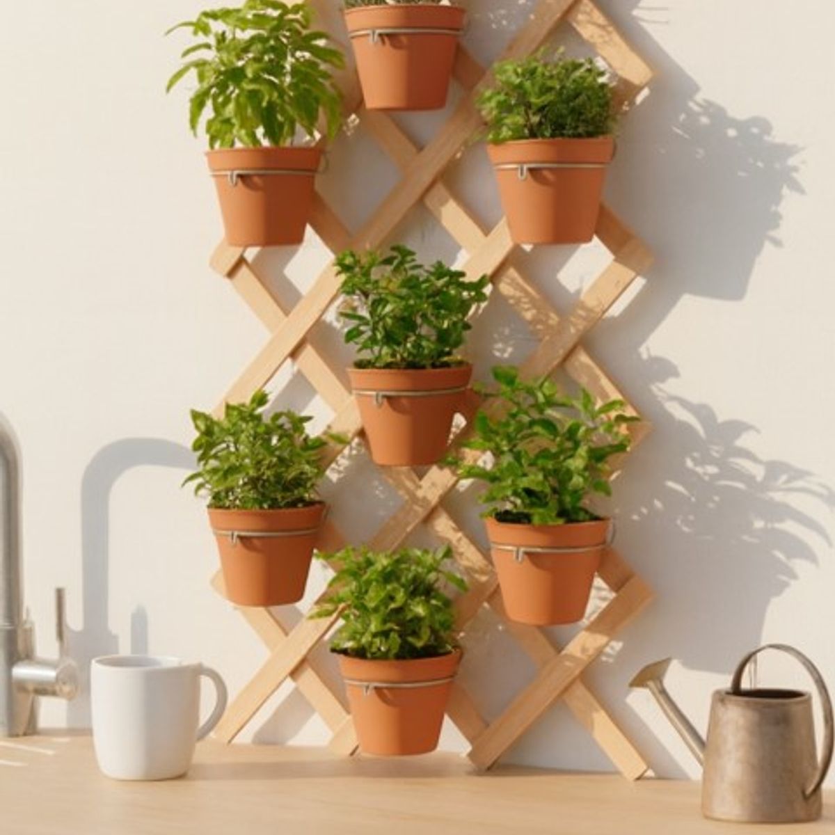 GENERICO - PACK 5 unidades - Enrejado Madera 60x120 cm - sin marco