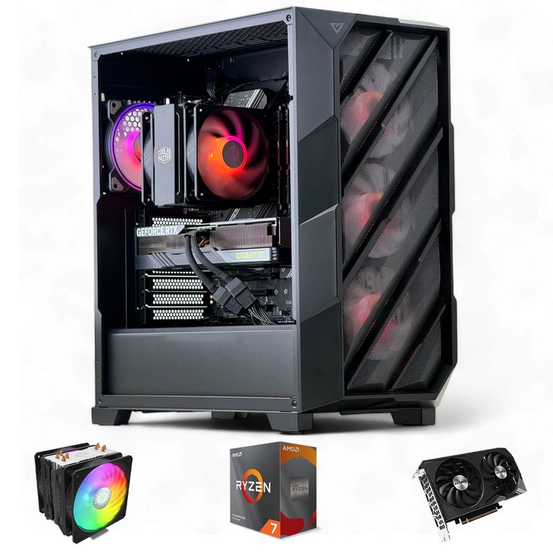 HYPERPC - PC GAMER AMD RYZEN 7 5800XT 32Gb 1Tb RTX 5060 Ti WiFi Air
