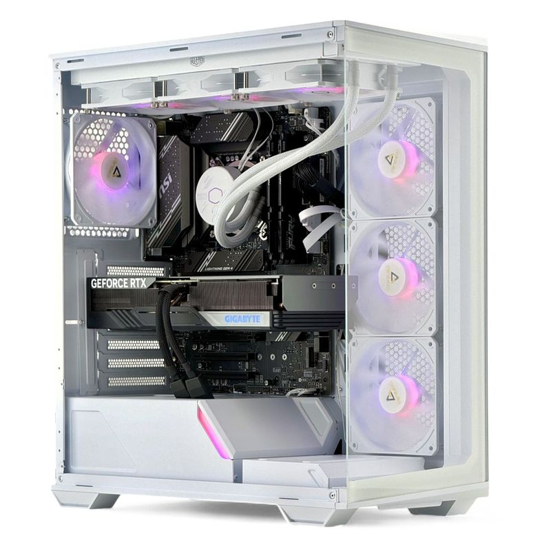 HYPERPC - PC GAMER Blanco AMD RYZEN 7 8700 32gb 2Tb RTX 5060 Ti 16GB WiFi