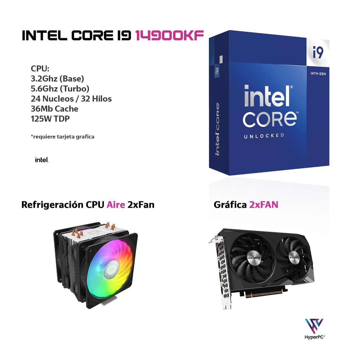 HYPERPC - PC Workstation Foto Ultra INTEL CORE i9 14900KF 128Gb DDR5 2+2Tb RTX 5060 Ti