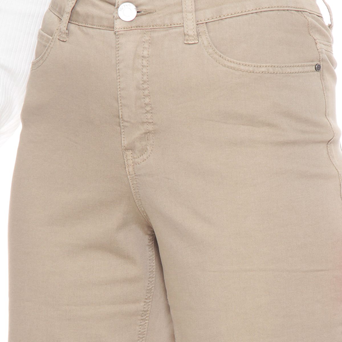 WADOS - PANTALON RECTO TIRO ALTO PRETINA BASICA 1 BOTON