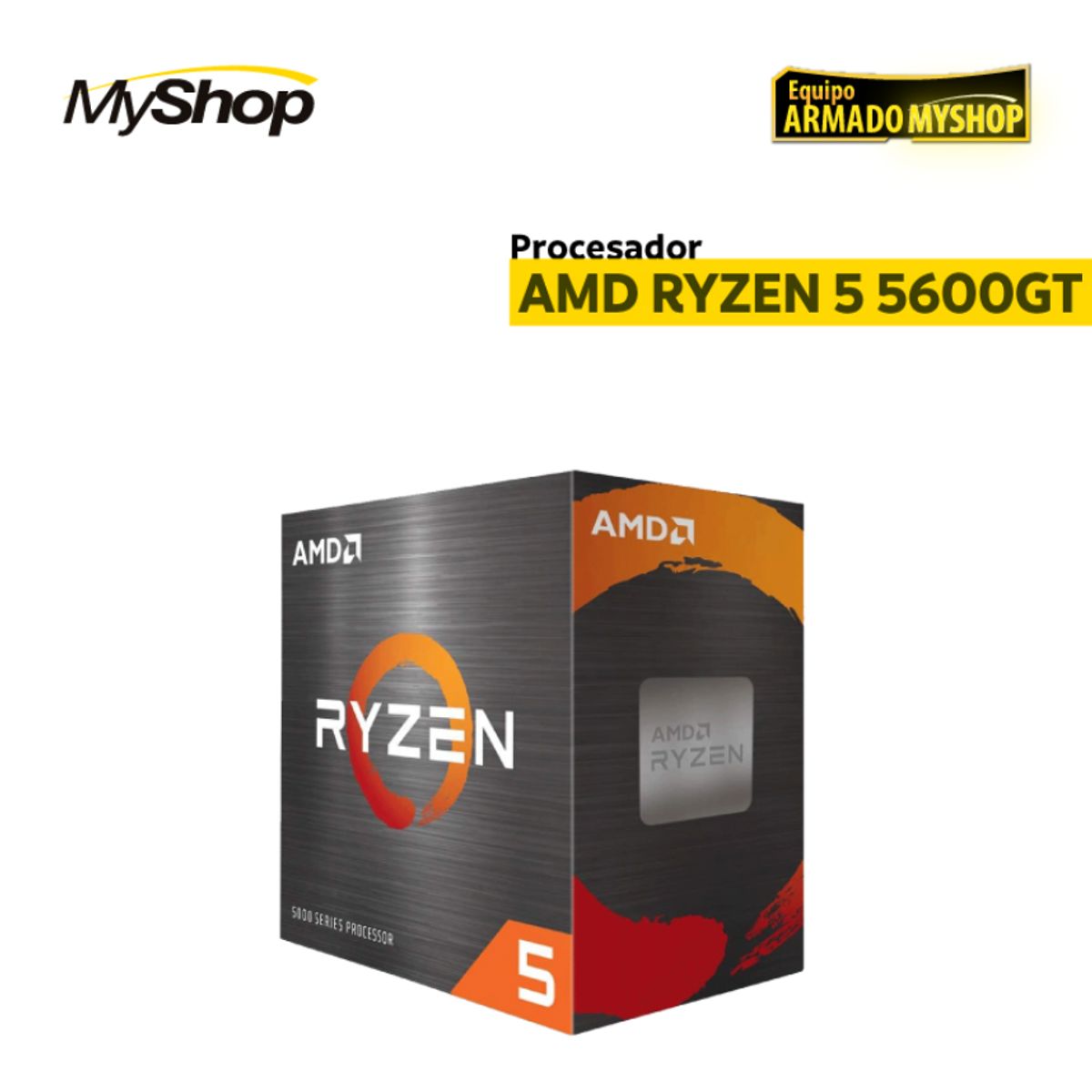 GENERICO - PC STUDY AND WORK - AMD RYZEN 5 5600GT - RAM 16GB - SSD 1TB - Gabinete CLIO 500W