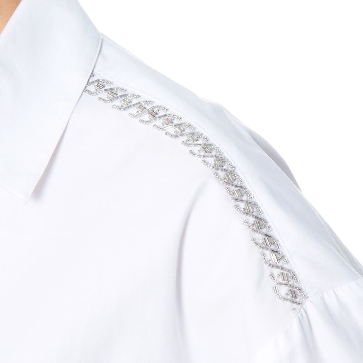 WADOS - BLUSA MANGA LARGA ABOTONADA CON BOLSILLOS Y APLICACION HOMBRO