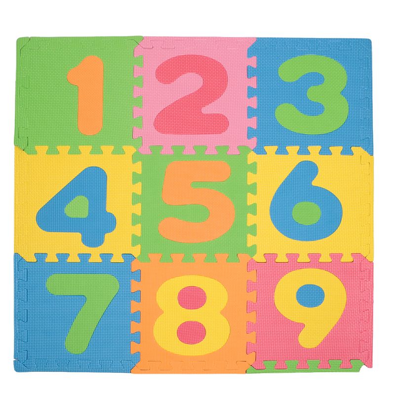 INFANTI - Alfombra Mat Eva Numeros Multicolor  9 Pz Infanti