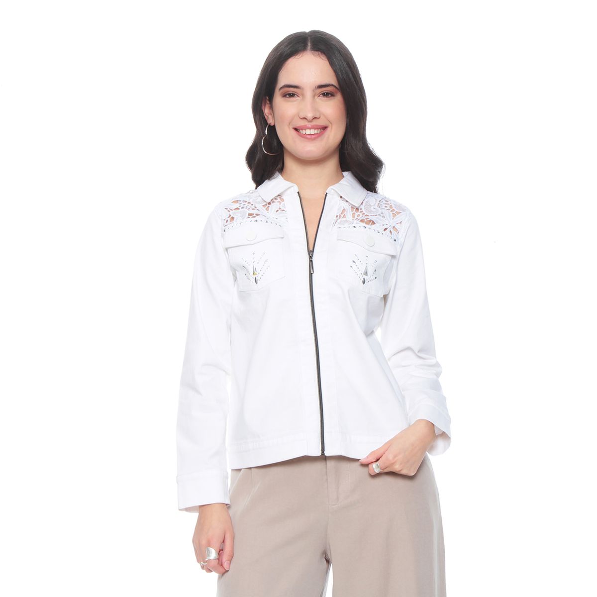 WADOS - CHAQUETA MANGA LARGA CON APLICACION EN CANESU