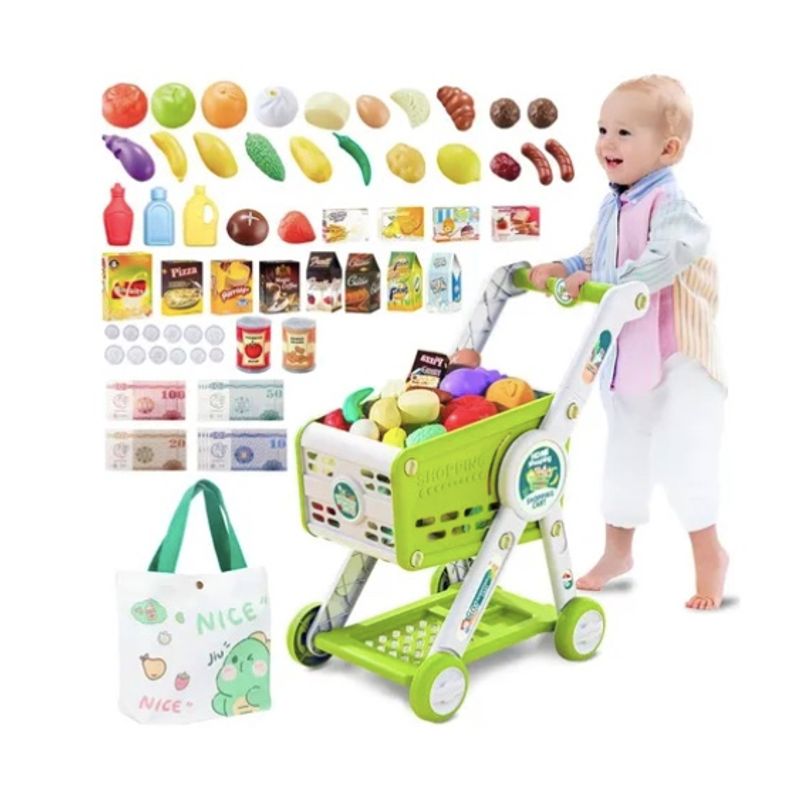 ATLAS - Carrito De Compras Ajustable Con Accesorios