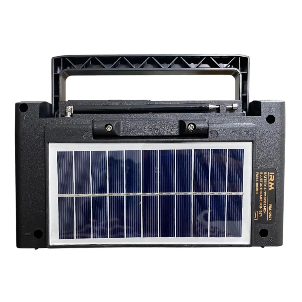 GENERICO - Radio Parlante Am Fm Bluetooth Portátil Carga Solar y Luz Usb