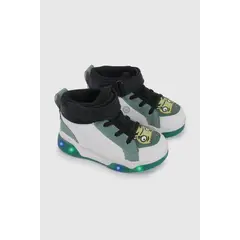 COLLOKY - Zapatilla con Luces Blanca y Verde Zombie talla 21 a 27