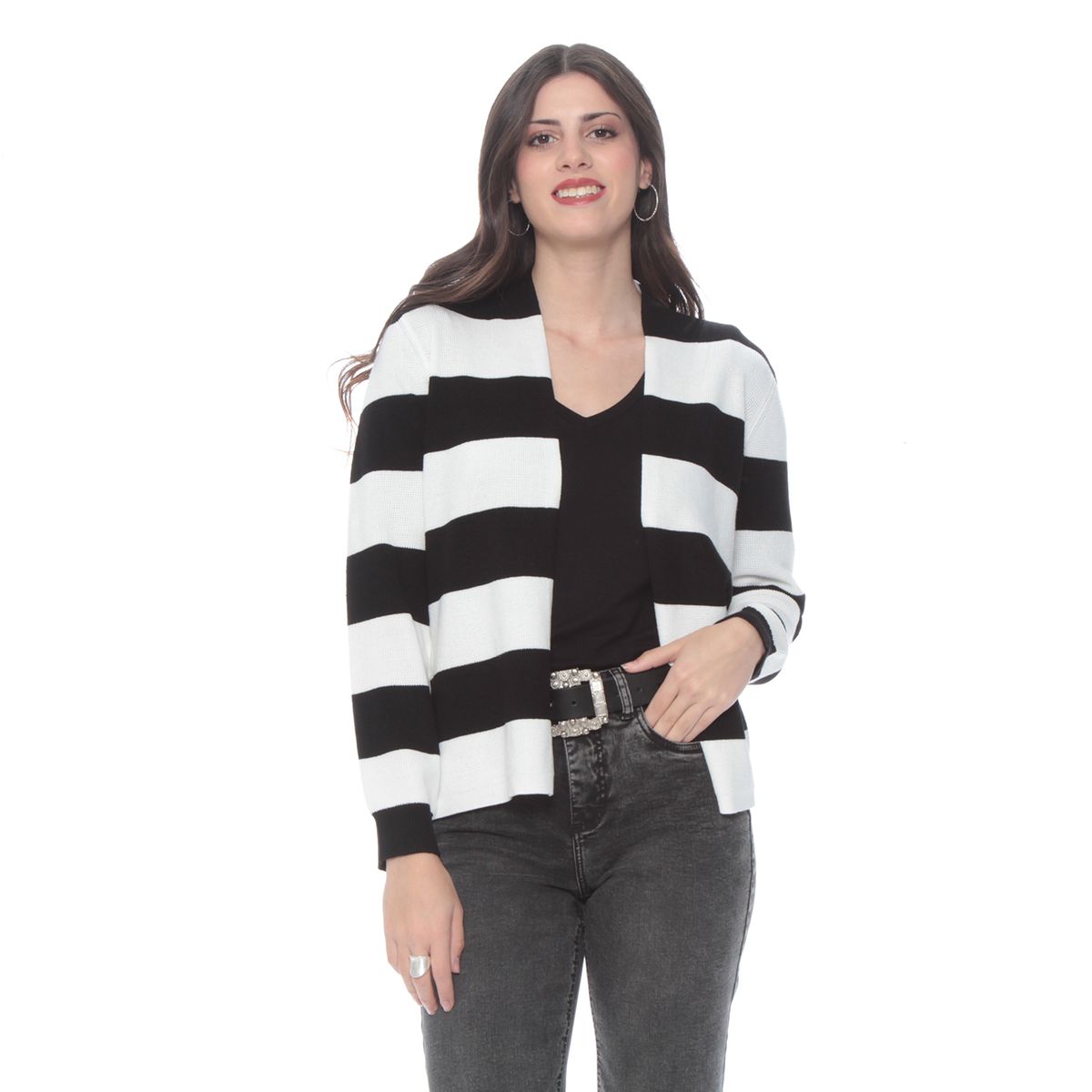 WADOS - CHALECO ABIERTO MANGA LARGA LISTADO