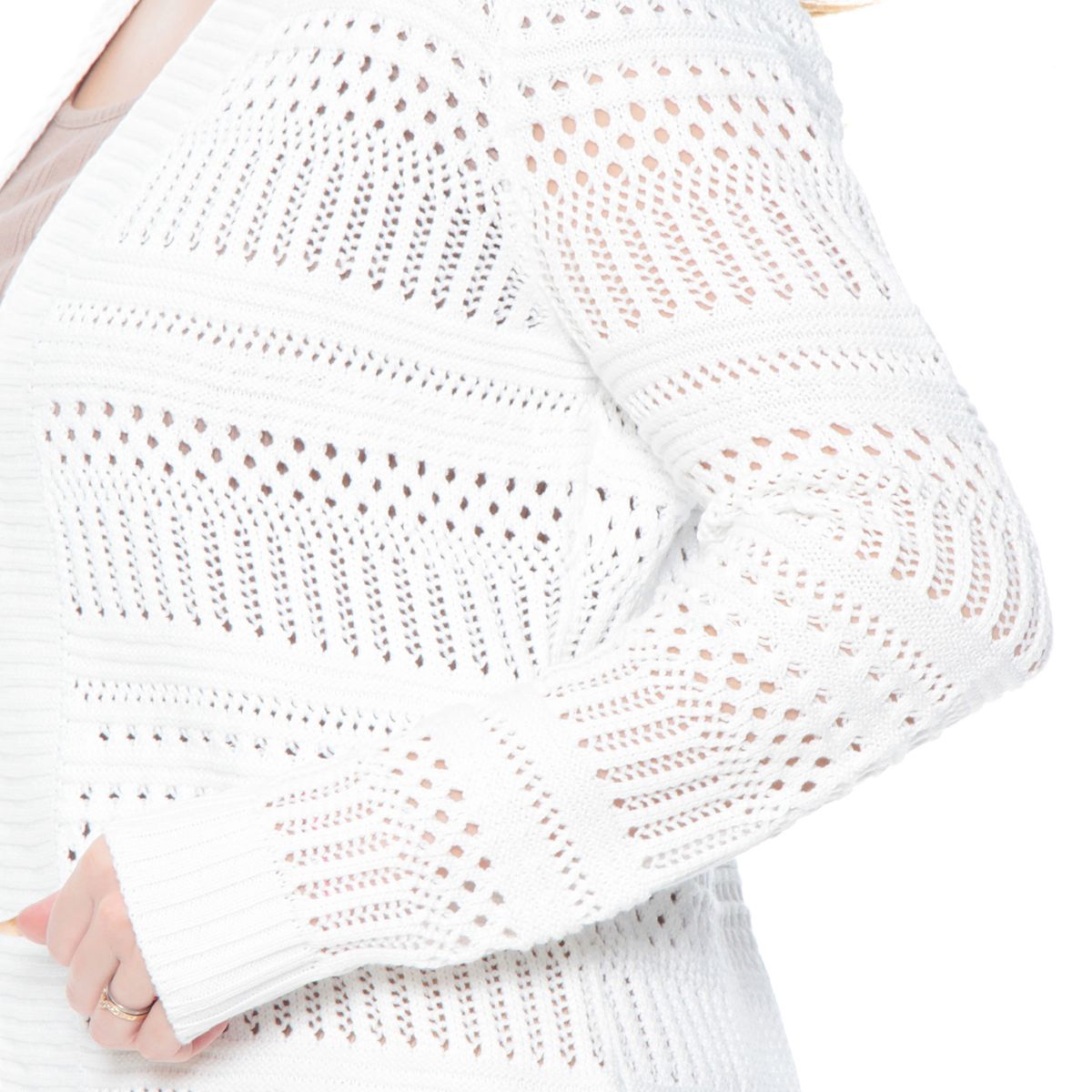 WADOS - CHALECO MANGA LARGA ESTILO CROCHET