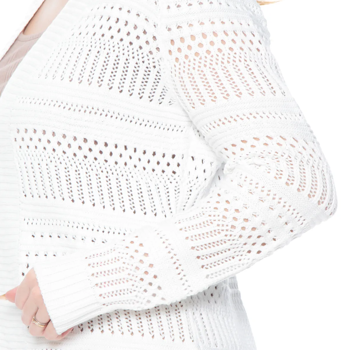 WADOS - CHALECO MANGA LARGA ESTILO CROCHET