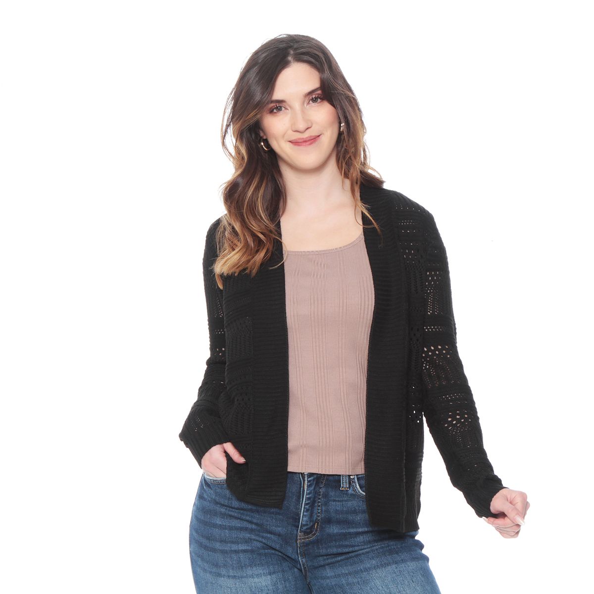 WADOS - CHALECO MANGA LARGA ESTILO CROCHET