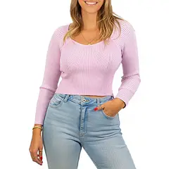 MPROPIA - Sweater crop invierno colores