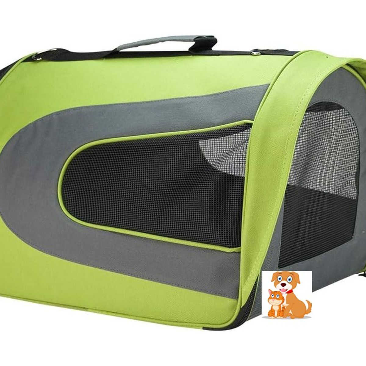 MARBEN PETS - Bolso Transporte Mascotas Pequeño 36x215x235cm Verde
