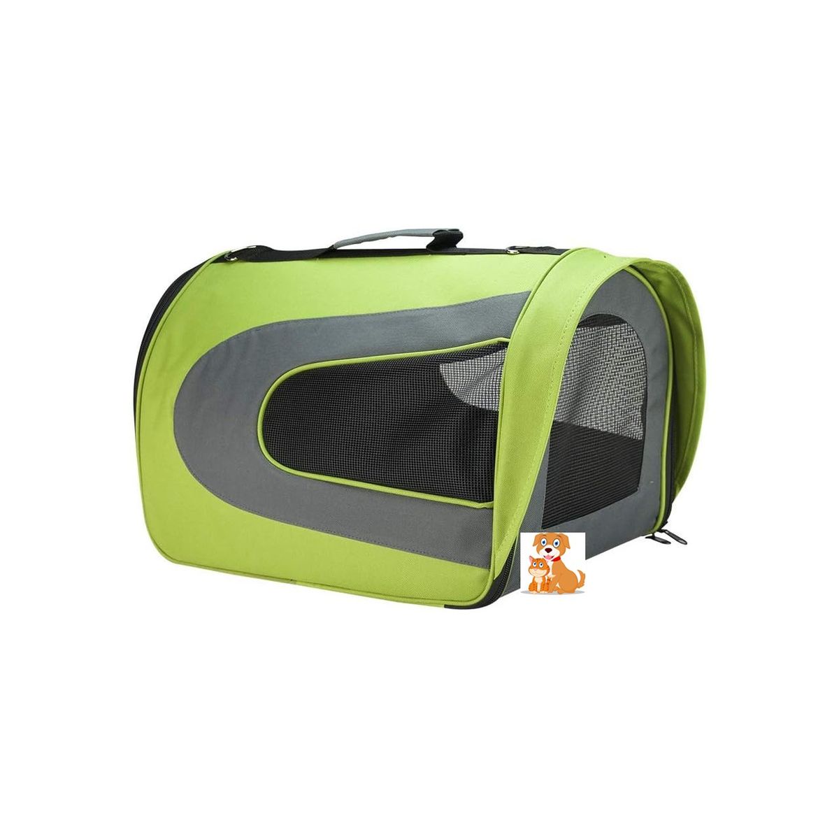 MARBEN PETS - Bolso Transporte Mascotas Pequeño 36x215x235cm Verde