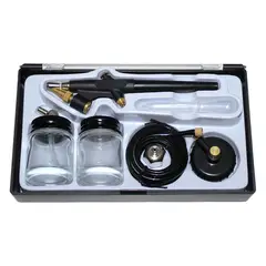 GENERICO - Aerógrafo Básico Plástico De Acción Simple Con Accesorios