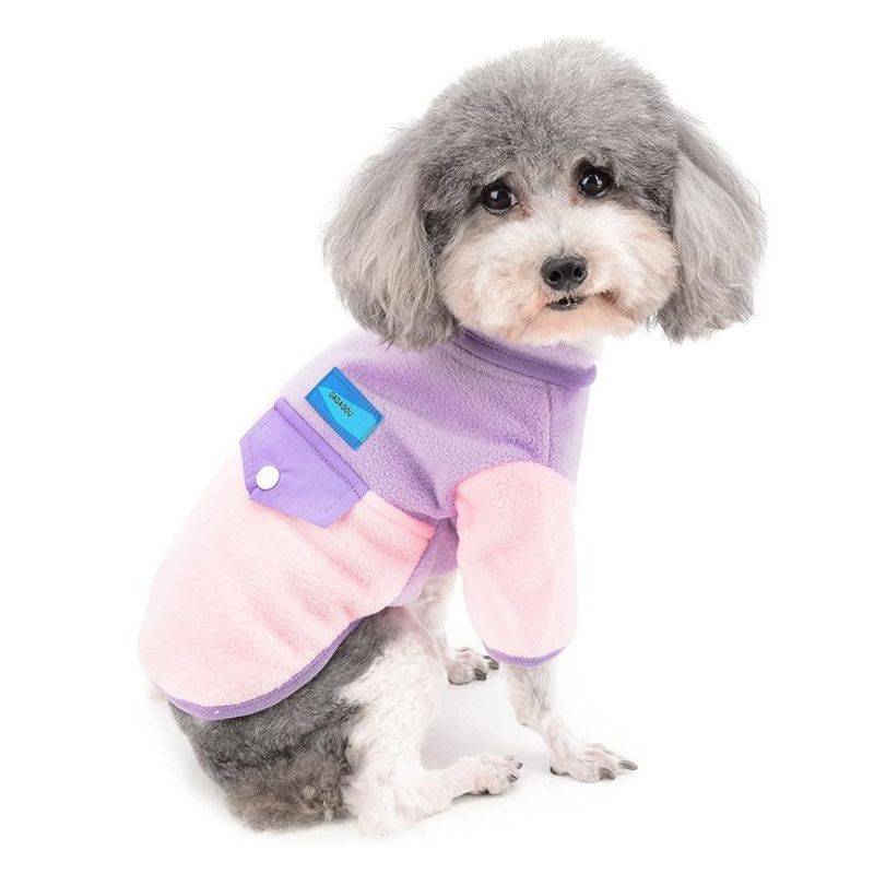 MARBEN PETS - Polerón De Polar Para Perros Raza Pequeña Morado Talla Xl