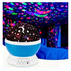 MOVI - Lámpara LED Espantacucos Proyector Luz y Estrellas para niños