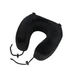 SAXOLINE - Almohada Cervical Enrollable para Viaje Negro