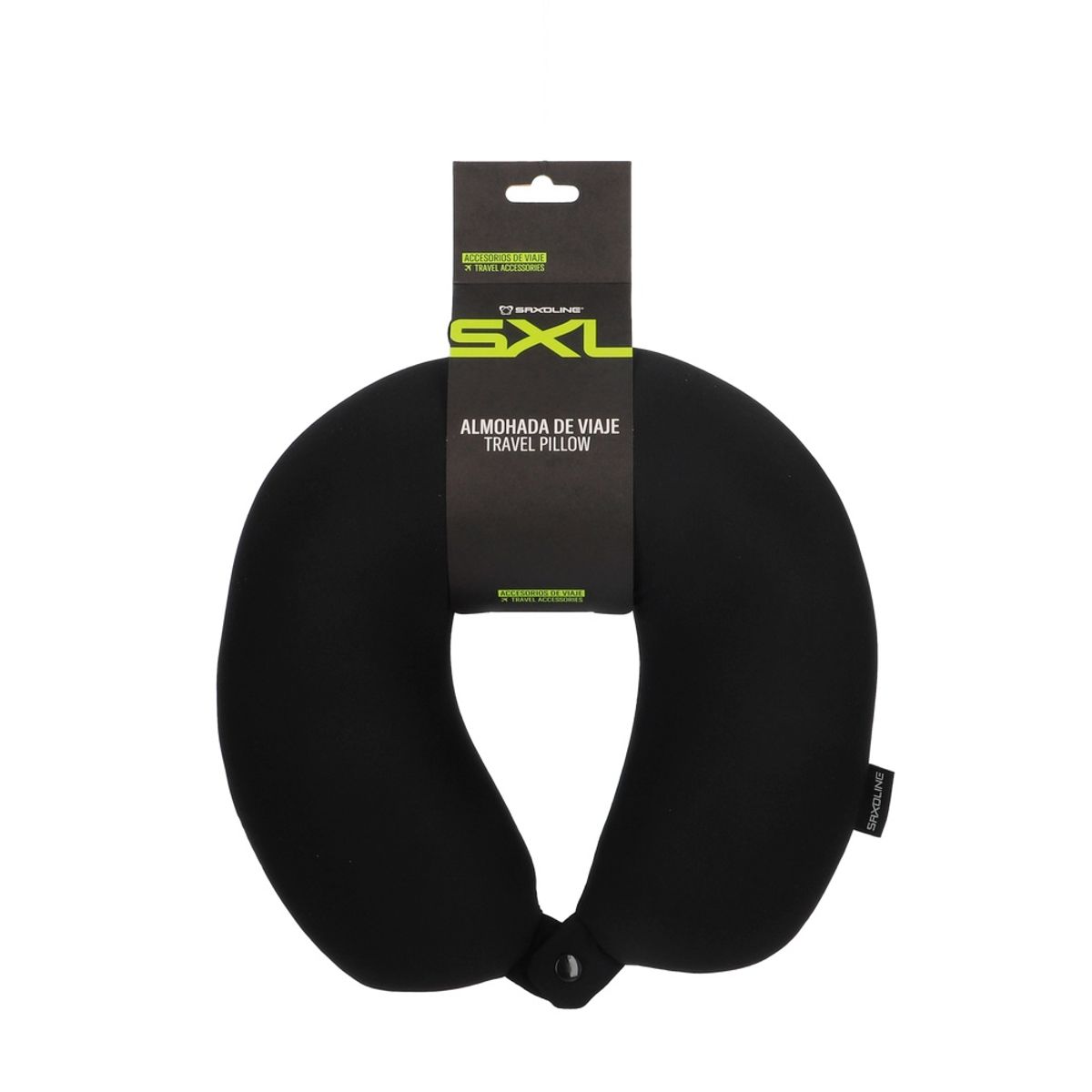 SAXOLINE - Almohada Cervical Inteligente para Viaje Saxoline Negro