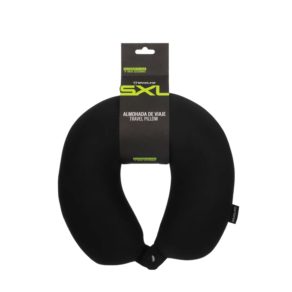 SAXOLINE - Almohada Cervical Inteligente para Viaje Saxoline Negro