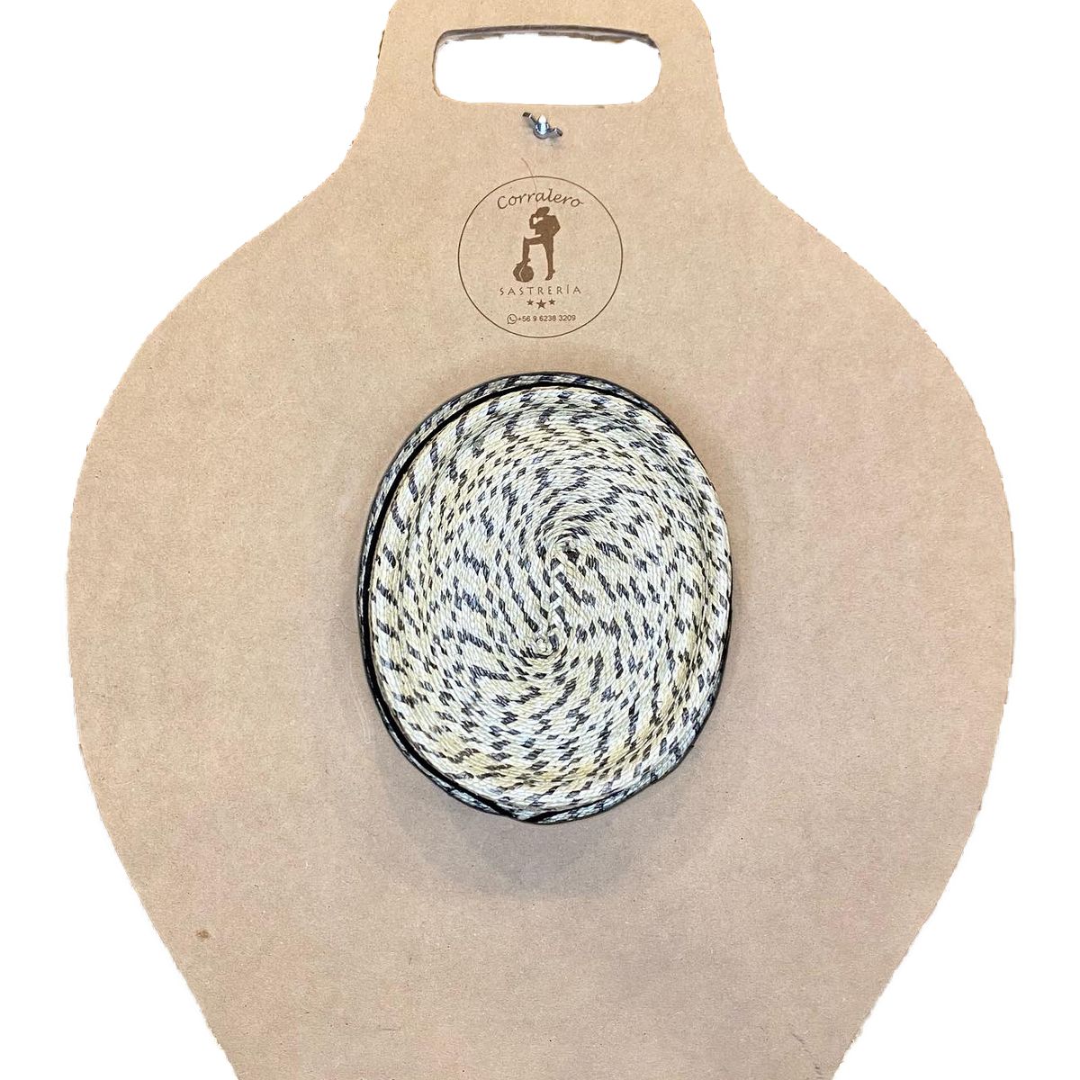 CORRALERO SASTRERIA - Chupalla de Huaso Fina Jaspeada Tradicional con Porta Sombrero