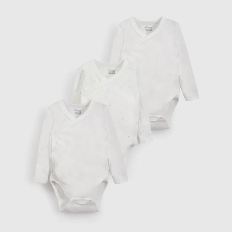 COLLOKY - Pack de Bodies Unisex bebé Blanco  57201 Colloky