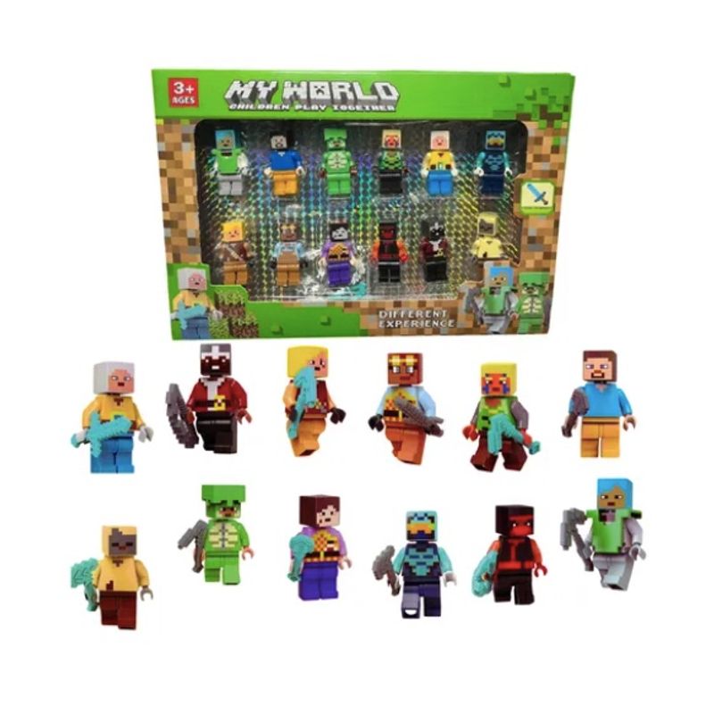 ATLAS - Set Minecraft Figuras Armables Verde
