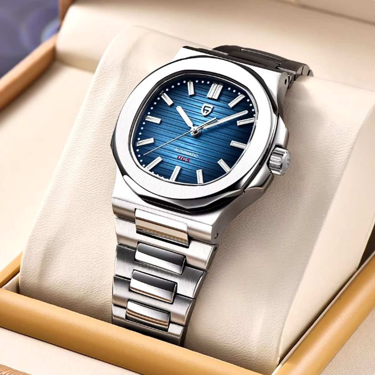 PAGANI - Reloj Hombre PAGANI NAUTILUS BLUE Automático Cristal de Zafiro