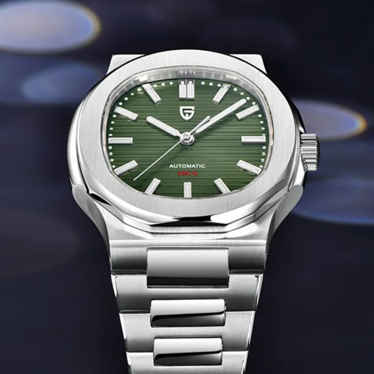 PAGANI - Reloj Hombre PAGANI NAUTILUS GREEN Automático Cristal de Zafiro