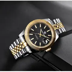 PAGANI - Reloj Hombre DATEJUST GOLDBLACK Automático Cristal de Zafiro