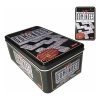 Domino Chancho 12 Juego Dominó Caja Metálica 91 Piezas