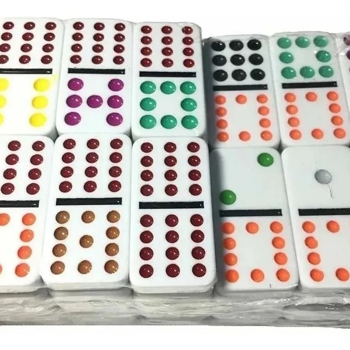 GENERICO - Domino Chancho 12 Juego Dominó Caja Metálica 91 Piezas