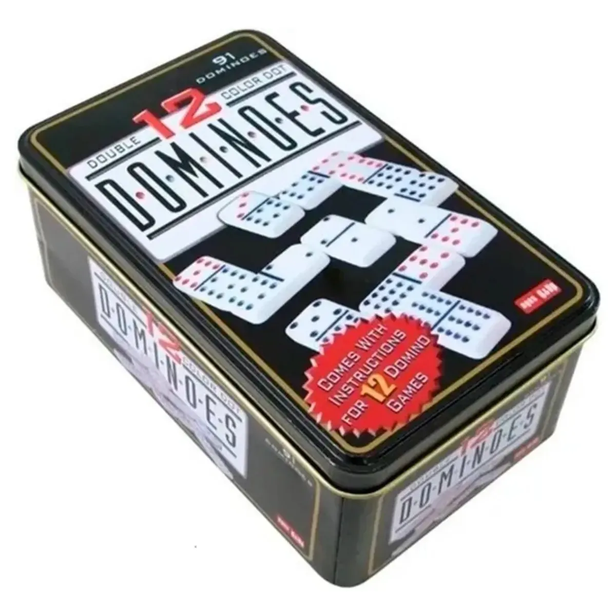 GENERICO - Domino Juego Chancho 12 Caja Metálica Envio Gratis