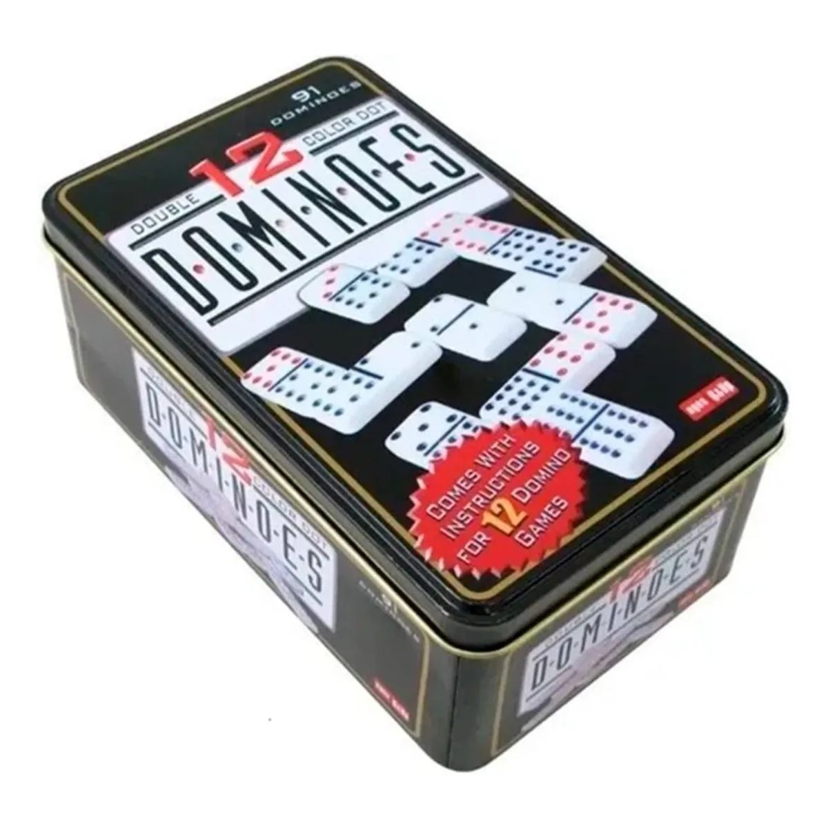 GENERICO - Domino Juego Chancho 12 Caja Metálica Envio Gratis