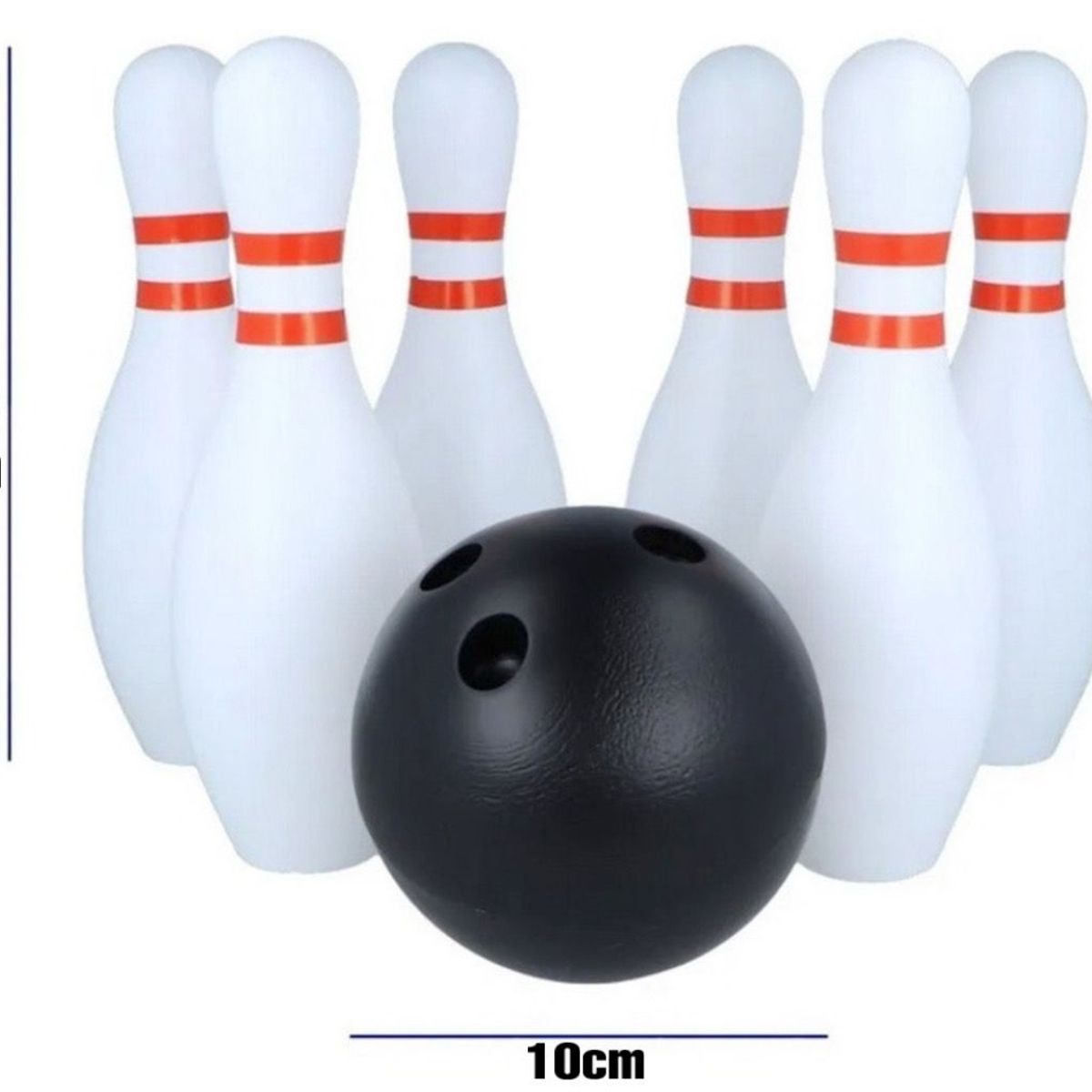 GENERICO - Set Juego De Bowling Plástico 6 Bolos Grandes Y Pelota
