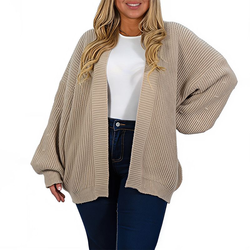 MPROPIA - Cárdigan mujer lana mujer manga globo Oversize colores