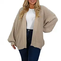 MPROPIA - Cárdigan mujer lana mujer manga globo Oversize colores