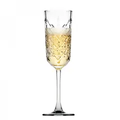 MI DECO HOME CADA DETALLE IMPORTA - SET 4 COPAS TALLADAS CHAMPAGNE 175ML LÍNEA TALLADA ORIGINAL