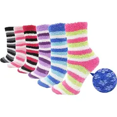 TIOZONEY - Calcetines Con Toalla Para Mujer Pack 12 Invierno Multicolor