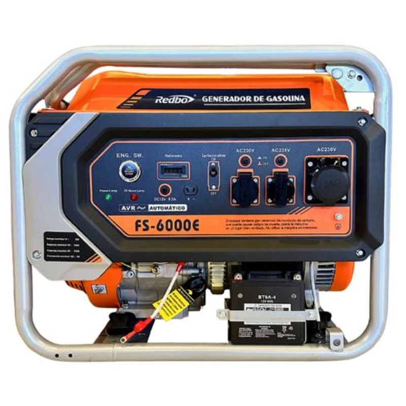 REDBO - Generador Bencinero Partida Eléctrica 5500WATTS