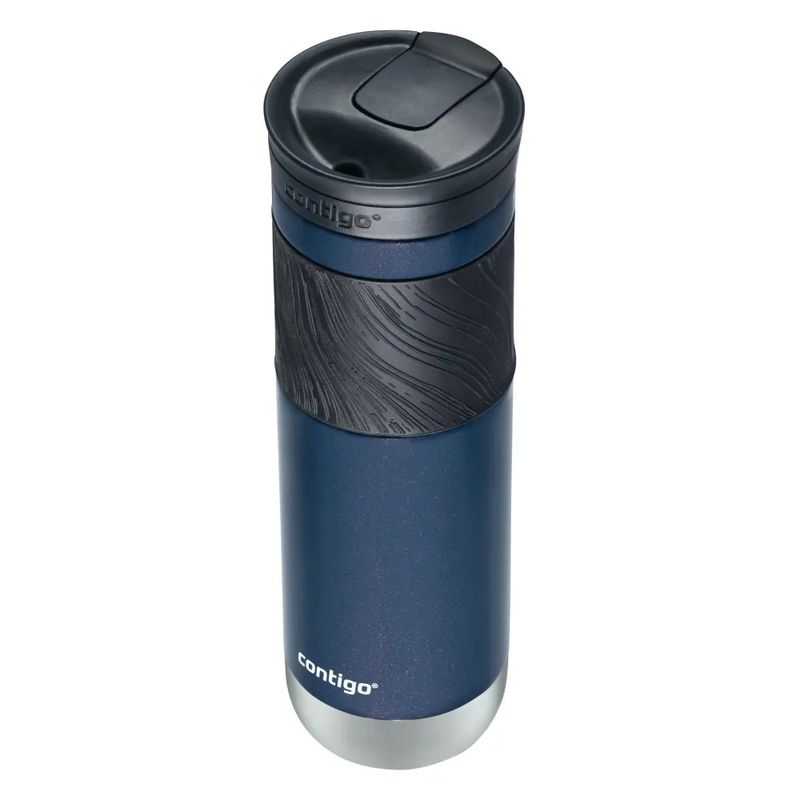 CONTIGO - Mug Contigo Byron 2.0 de acero inoxidable 710 ml, azul brillante, con tapa SNAPSEAL y agarre texturizado